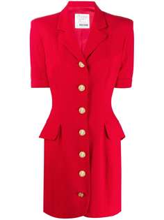 Moschino Pre-Owned платье-блейзер 1990-х годов на пуговицах