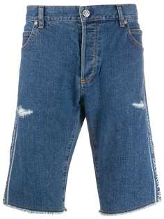 Balmain джинсовые шорты с логотипом