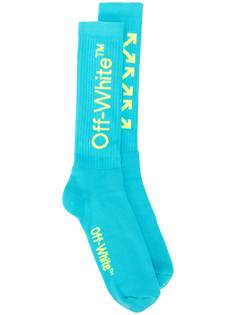 Off-White носки с логотипом