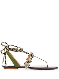 Aquazzura сандалии Surf на плоской подошве с ремешками