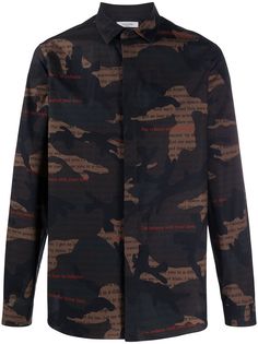 Valentino рубашка Camoulove с принтом