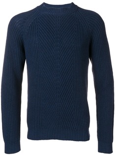 A.P.C. трикотажный свитер shinji в рубчик