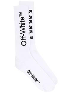 Off-White носки с логотипом