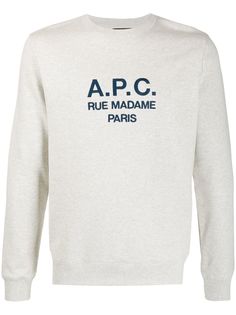 A.P.C. толстовка с вышитым логотипом