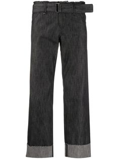 Yohji Yamamoto Pre-Owned укороченные джинсы 2000-х годов