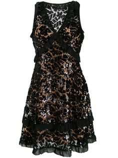 Michael Michael Kors кружевное платье мини с пайетками