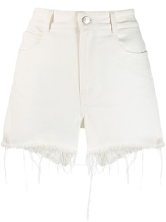 Stella McCartney джинсовые шорты с бахромой
