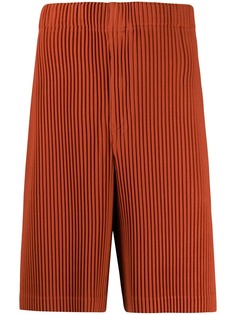 Homme Plissé Issey Miyake шорты в рубчик