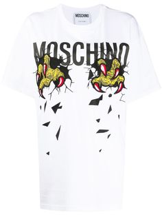 Moschino футболка с принтом