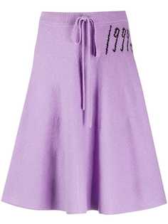 Mm6 Maison Margiela knitted flared skirt