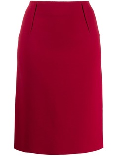 LANVIN Pre-Owned юбка-карандаш 1990-х годов со складками