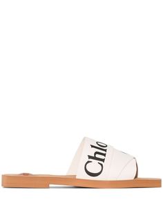 Chloé шлепанцы с логотипом