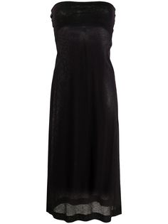 Dries Van Noten Pre-Owned приталенное платье 2000-х годов без бретелей