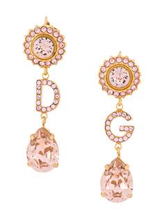 Dolce & Gabbana серьги-подвески с кристаллами