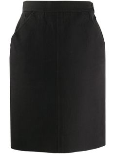 Yves Saint Laurent Pre-Owned юбка с завышенной талией 1980-х годов
