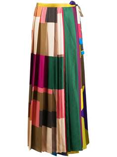 Pierre-Louis Mascia плиссированная юбка в стиле колор-блок