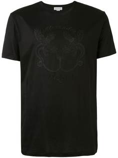 Alexander McQueen футболка узкого кроя с вышивкой