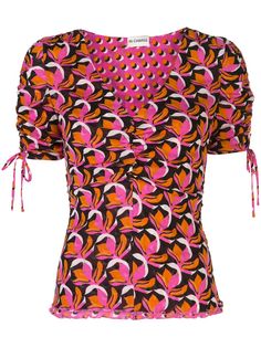 DVF Diane von Furstenberg блузка с абстрактным принтом