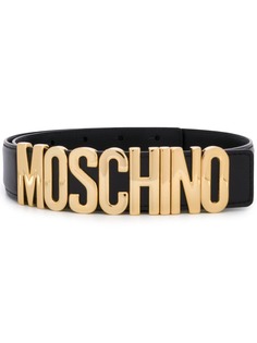 Moschino ремень с бляшкой-логотипом
