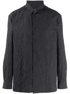 Issey Miyake Men рубашка на пуговицах с жатым эффектом