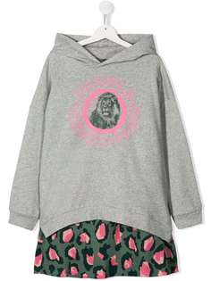 Kenzo Kids многослойное платье с принтом Jungle
