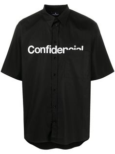 MARCELO BURLON COUNTY OF MILAN рубашка с принтом Confidential