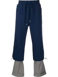 Ader Error брюки Layering с контрастными вставками