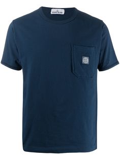 Stone Island футболка с нашивкой