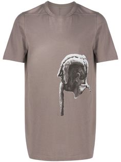 Rick Owens sculpted head print T-shirt