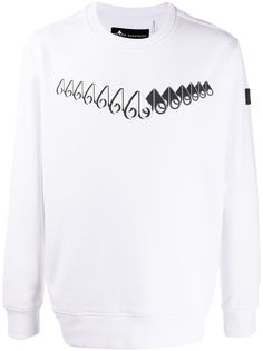 Moose Knuckles logo print jumper