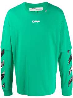 Off-White Caravaggio Square double sleeve T-shirt