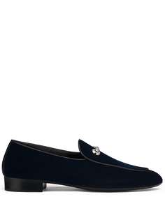 Giuseppe Zanotti бархатные лоферы Jackson