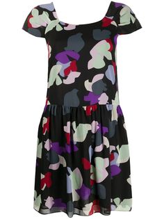 Emporio Armani платье мини с цветочным принтом