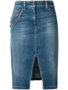 Elisabetta Franchi джинсовая юбка с разрезом