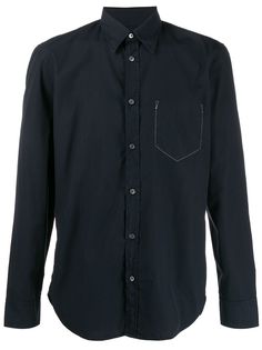 Maison Margiela рубашка с декоративной строчкой