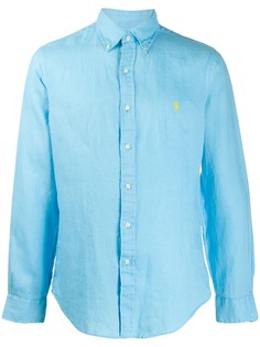 Ralph Lauren рубашка узкого кроя с вышитым логотипом