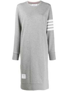 Thom Browne длинное платье-свитер с полосками 4-Bar