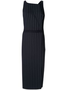 Dion Lee платье миди в тонкую полоску
