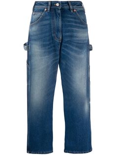 Mm6 Maison Margiela укороченные джинсы прямого кроя