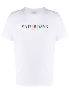 Saturdays Nyc футболка Color Stencil с логотипом