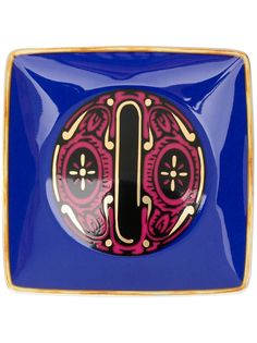 Versace Home тарелка Holiday Alphabet с принтом O