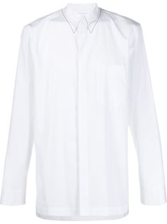 Maison Margiela рубашка с декоративной строчкой