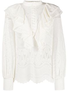 SO ALLURE блузка с кружевной вышивкой