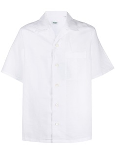 Kenzo short sleeve linen-blend shirt
