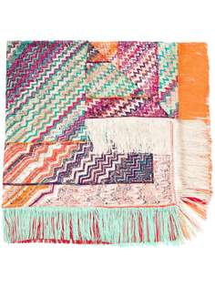 Missoni zig-zag knit long scarf
