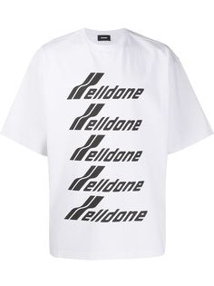 We11done футболка оверсайз с логотипом