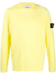 Stone Island compass logo patch sweatshirt