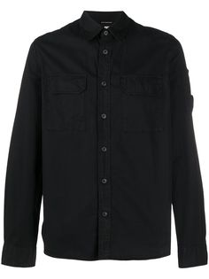 Cp Company Kids рубашка с накладными карманами