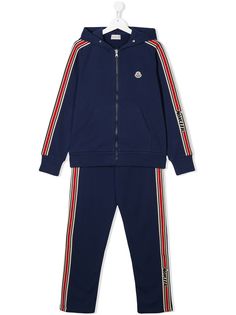 Moncler Kids спортивный костюм с контрастными полосками