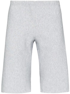 Champion logo patch track shorts